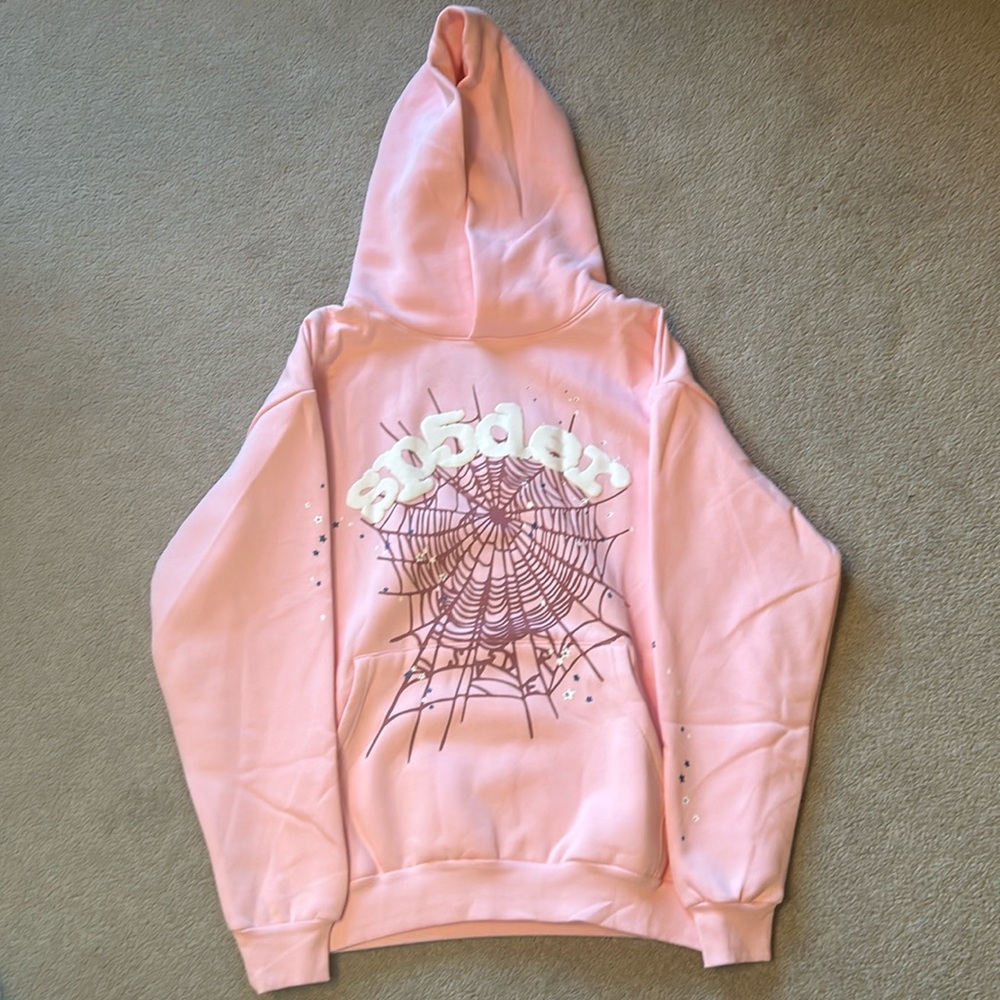 Brand New Pink Sp5der Hoodie